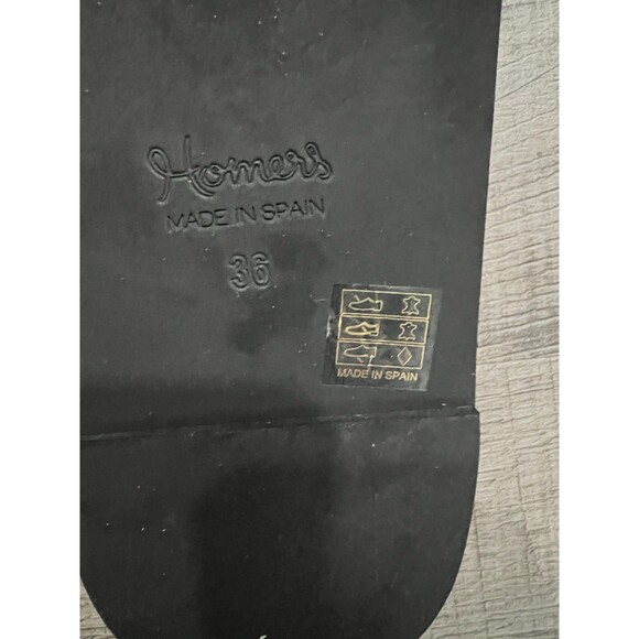 Homers Silver Banded Leather Hand Crafted Strappy Platform Sandals Size 36 US 6 - Picture 9 of 10